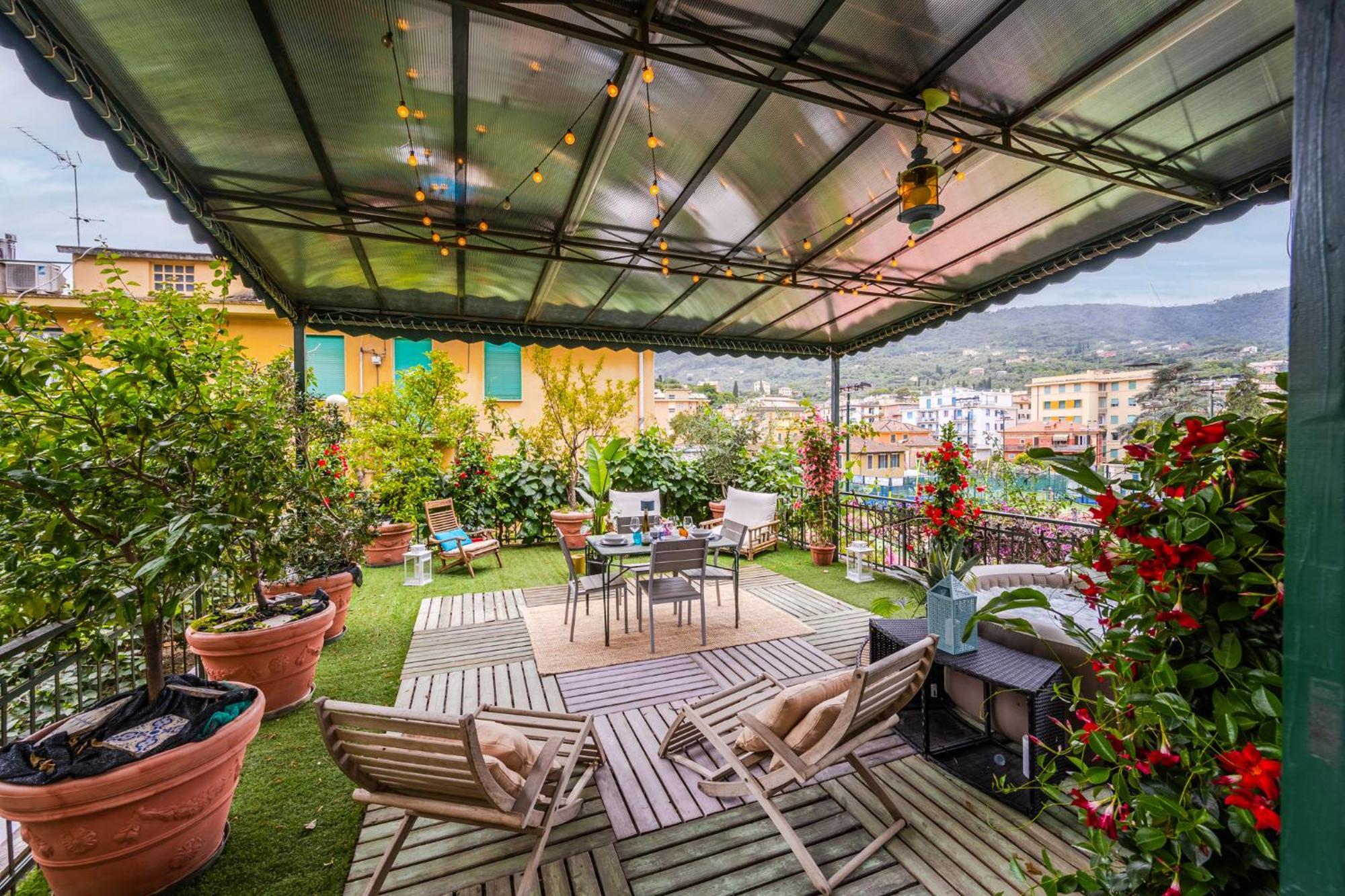 Terrazza Portofino Splendido Appartamento Con Piscina Idromassaggio - Parcheggio Gratis Santa Margherita Ligure Kültér fotó