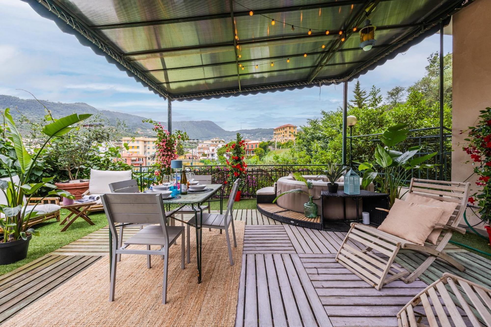 Terrazza Portofino Splendido Appartamento Con Piscina Idromassaggio - Parcheggio Gratis Santa Margherita Ligure Kültér fotó