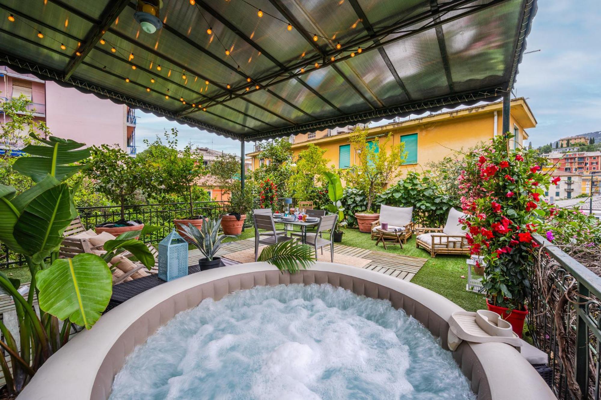 Terrazza Portofino Splendido Appartamento Con Piscina Idromassaggio - Parcheggio Gratis Santa Margherita Ligure Kültér fotó