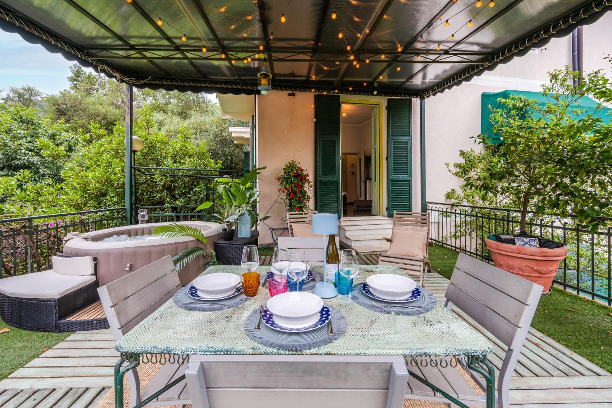 Terrazza Portofino Splendido Appartamento Con Piscina Idromassaggio - Parcheggio Gratis Santa Margherita Ligure Kültér fotó